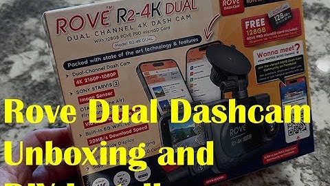 [4K] Rove R2-4K Dual Dash Cam Unboxing & DIY Install