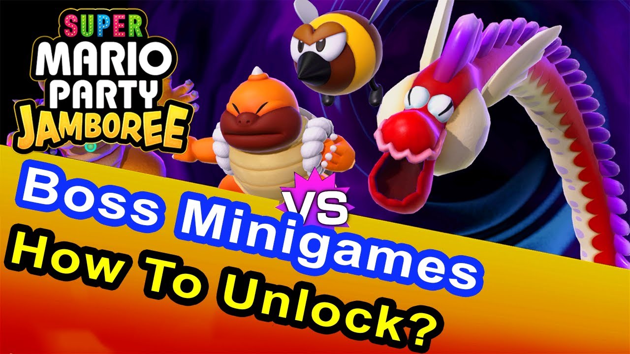 Super Mario Party Jamboree - How To Unlock Boss Minigames (Boss