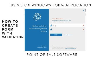 How to add validation in Windows Form in c# | POS Tutorial Part # 2
