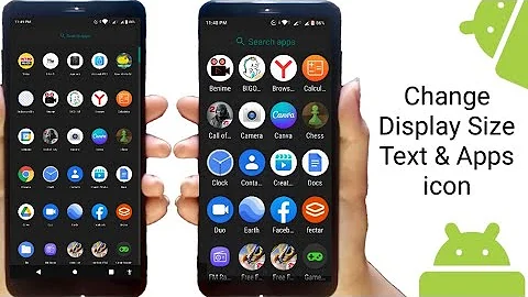 how to change your app size on android || adjust apps and text display size on your phone