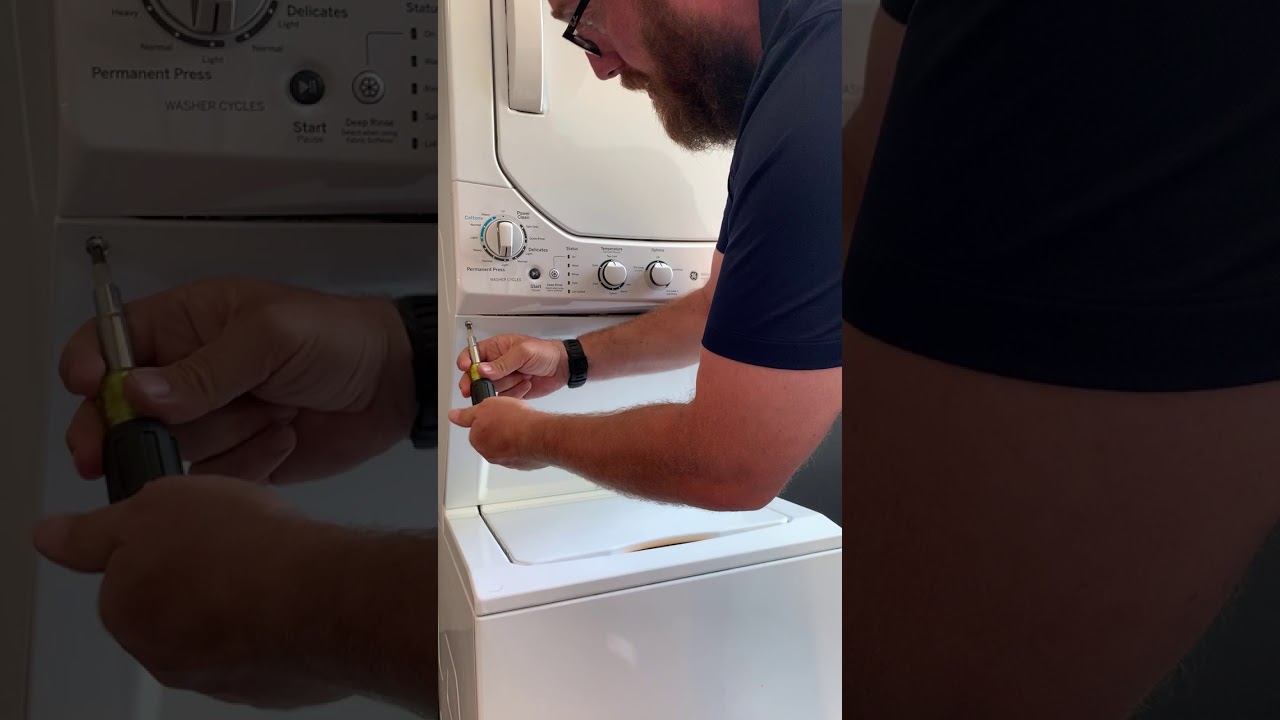 How to Repair a GE Stackable Washer and Dryer - YouTube