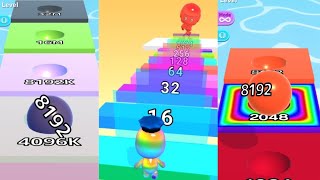 Max Levels- X2 Unicorn Man Runner 2048 vs Ball Run 2048 vs Ball Run Infinity iOS Android gameplay