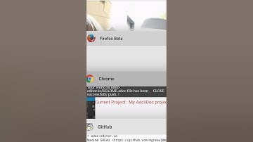 Editor for AsciiDoc projects - mobile demo