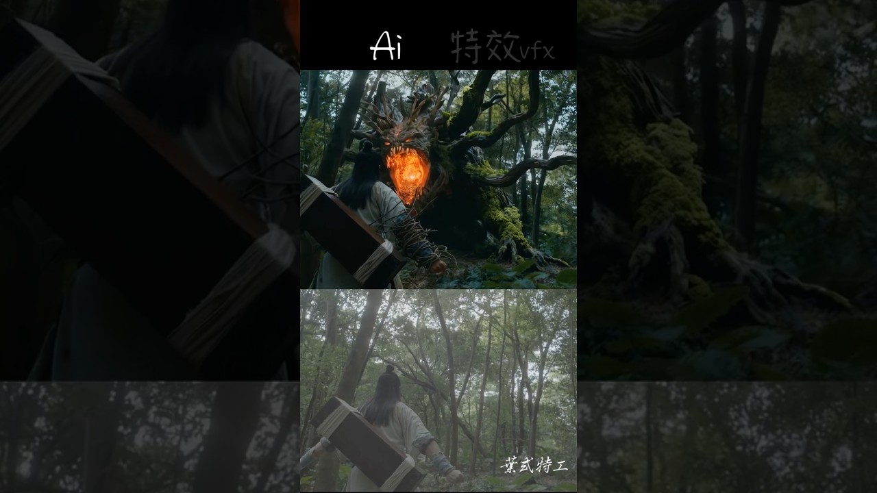 Ai 前後對比,也太扯 ! #ai #vfx #幕後花絮 縮圖