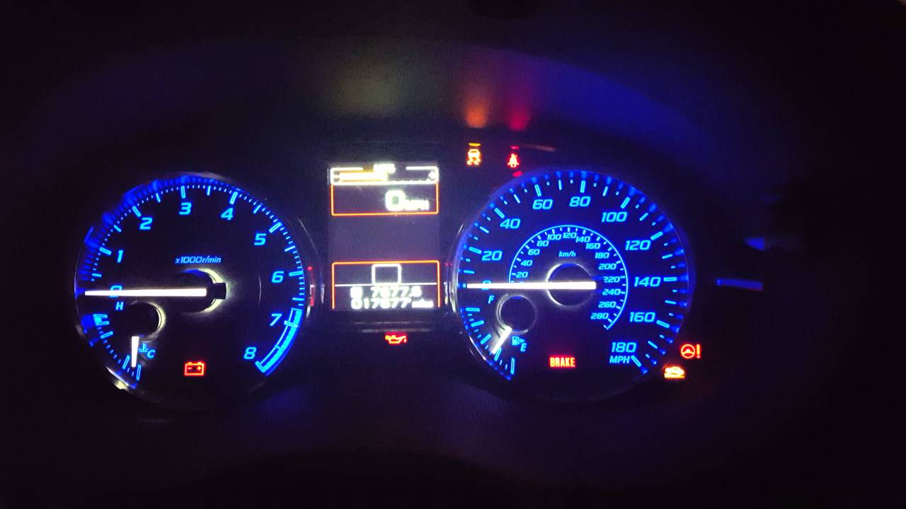 2015 Subaru Wrx Dash Lights Youtube