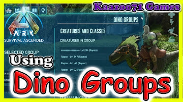 Dino Groups in Ark Survival Ascended 💥