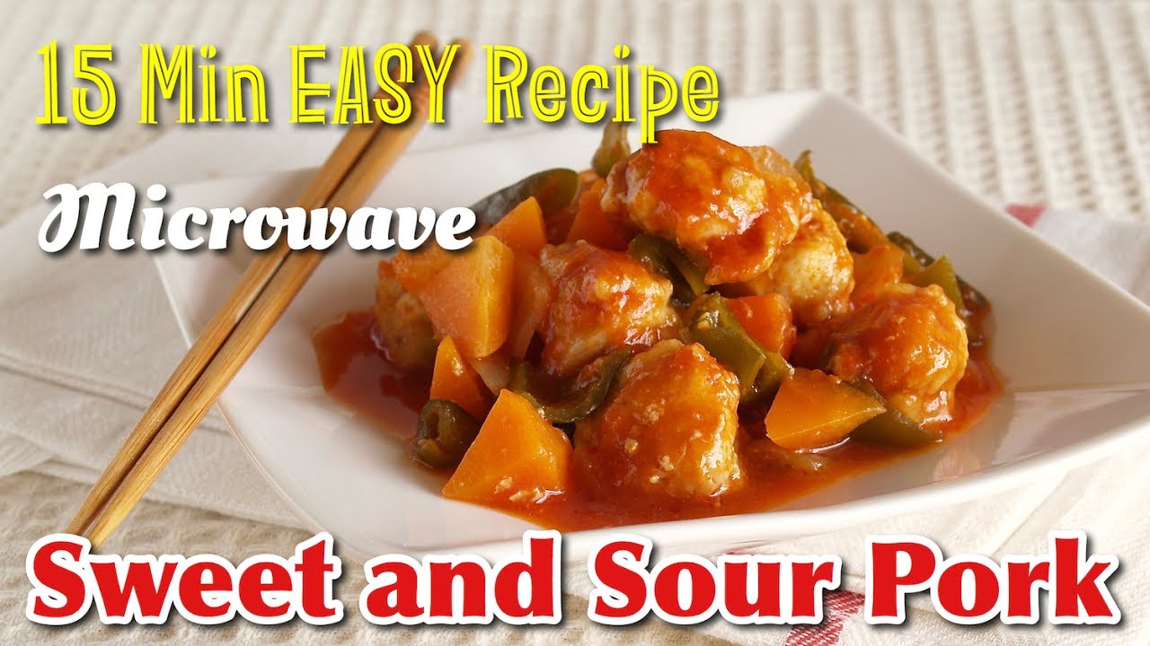 15 Min EASY Sweet and Sour Pork (咕噜肉 Microwave Subuta Perfect DORM Recipe) レンジで酢豚の作り方 - OCHIKERON | ochikeron