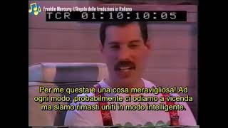 FREDDIE MERCURY - INTERVISTA CON DAVID WIGG 1985 - SOTTOTITOLI IN ITALIANO