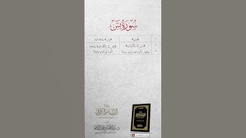 سورة ياسين | قراءة الكلمات المختلف فيها بين شعبة وحفص بصوت الشيخ عبد المحسن القاسم
