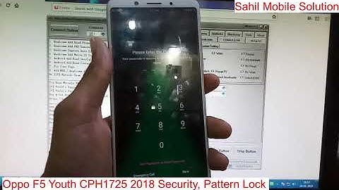 Oppo F5 CPH1725 Pattern Lock Reset | Miracle box Crack