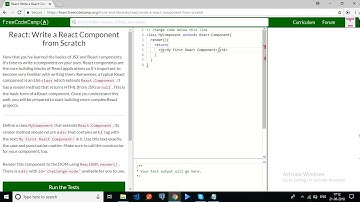 freecodecamp-React  Write a React Component from Scratch-solution