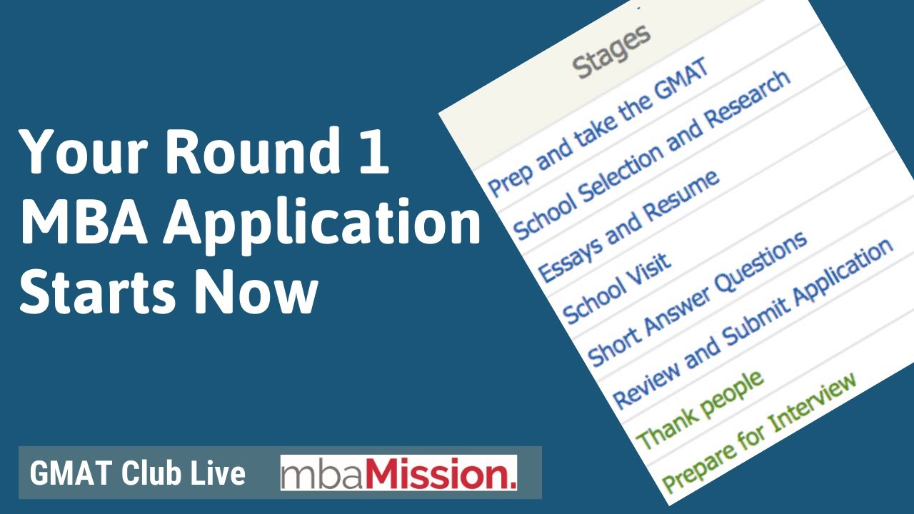 Your Round 1 Application Starts Now! - YouTube