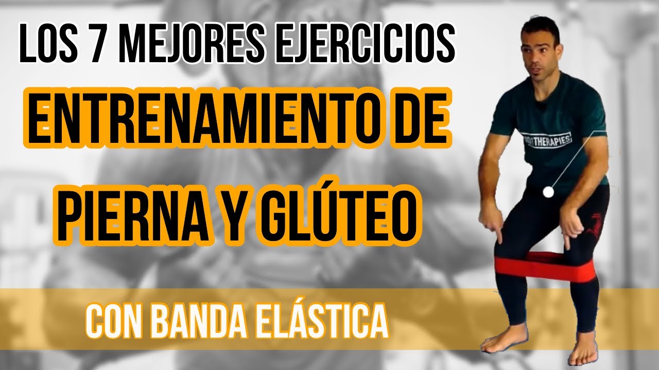 Fortalecimiento de PIERNAS Y GLÚTEOS con BANDA ELÁSTICA!!! Rutina de 7  ejercicios fundamentales! 