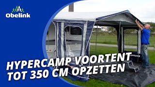 Pitching instruction Obelink Hypercamp awning 350 cm - YouTube