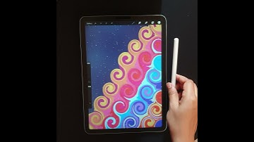 How to create Wallpaper on Procreate || Digital Drawing || Abstract Art (#shorts)