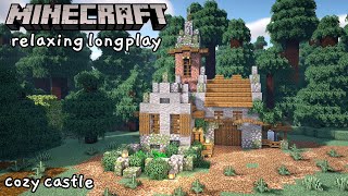 Minecraft Relaxing Longplay - Building a Cozy Castle (No Commentary)