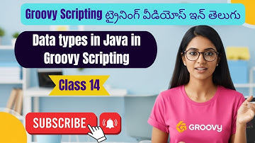Data types in Java  in Groovy Scripting groovy training telugu  14