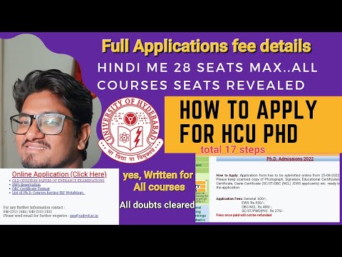hcu phd apply online