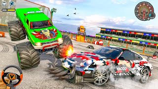Monster Trucks Shooting Demolition Derby Ramps Stunts Crashing 3D Simulator - Android Gameplay. screenshot 2