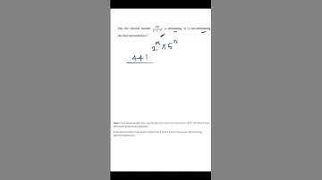 Grade 10 Real numbers_check whether the given rational no. is terminating or non terminating.