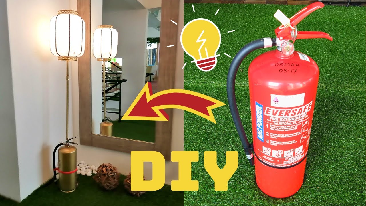 Fire Extinguisher Diy Floor Lamp, Fire Extinguisher Lamp Ideas