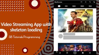 Video Streaming App with skeleton loading using HTML, CSS and Javascript.