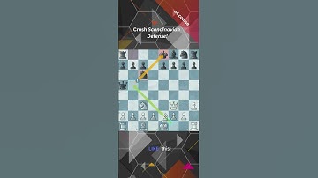 Crush the Scandinavian Defense! | #chess #shorts #chesstatics