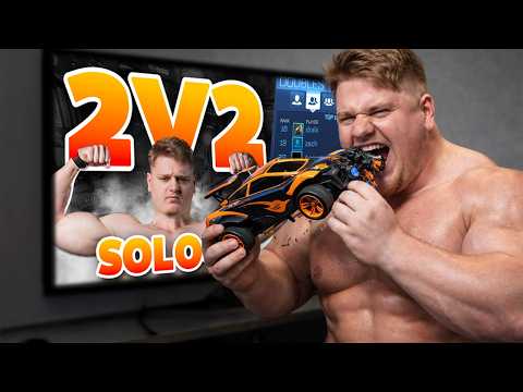 TENSION IN 2v2 AGAINST BOTS | Rezears | Rocket League | German