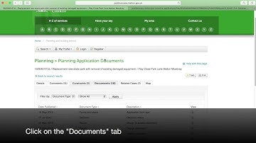 How to search for a planning application - Simple Search