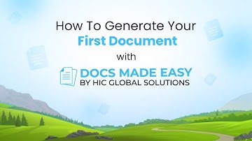 Generating Your First Document in Salesforce | Docs Made Easy