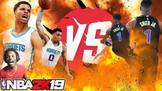 THE BEST DUNK CONTEST OF ALL TIME!! MILES BRIDGES VS DENNIS SMITH JR NBA 2K19 screenshot 2