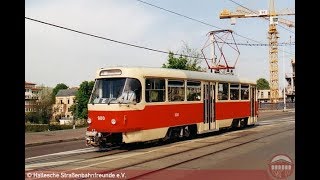 Das historische Straßenbahnmuseum Halle 1996