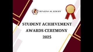 Student Awards Ceremony Grades K-5 May 9, 2025