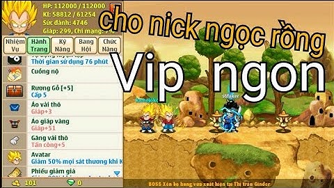 Cho 2 Nick Ngọc Rồng Vip Ngon Ko đổi dc mk