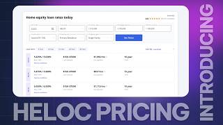 New HELOC Rate Comparison Table