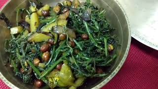 Taste of Assam/ Assamese Cuisine - Dhekhia Bhaji ( Fiddlehead Fern Fry) Taste of Assam/ Assamese Cuisine - Dhekhia Bhaji ( Fiddlehead Fern Fry)