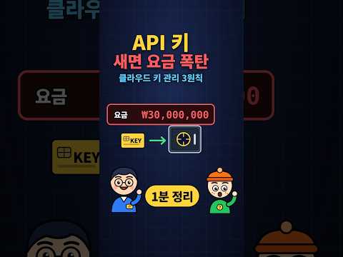 API 키 하나 새면 요금 폭탄! 클라우드 키 관리 3원칙