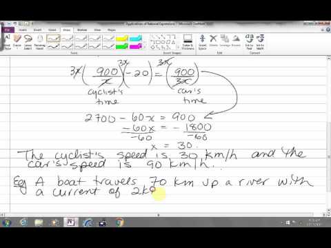 Rational Equation Word Problems - YouTube