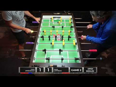 2022 Texas State Championships of Foosball - Open Singles - Tony Spredeman vs Todd Loffredo