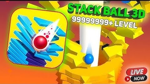 BS AMAZING VIDEO live stack ball 3D game play Android Game play #stack ball #virl #gaming