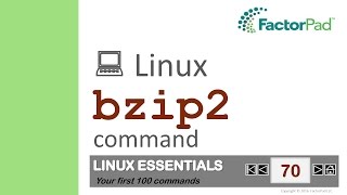 Linux bzip2 command summary with examples