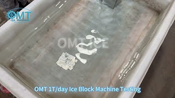 OMT 1Ton Ice Block Machine Testing