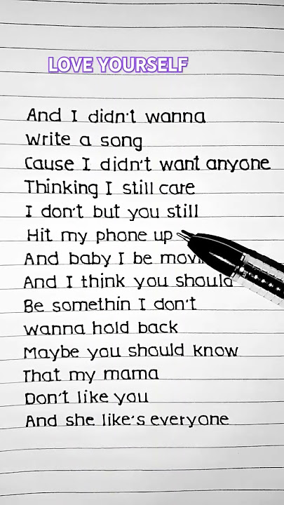 Download lagu Justin Bieber - Love Yourself ❤️(Lyrics) #song #lyrics #trending #shorts