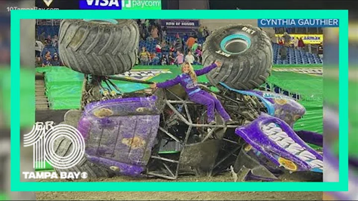 Monster Jam driver Cynthia Gauthier represents wom...