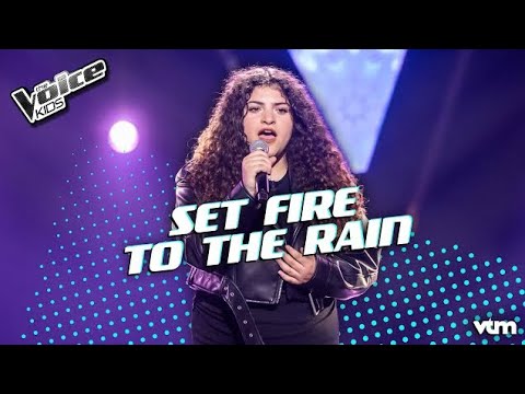 Nisa-Set Fire To The Rain The Voice Of Kids Belgium 2023 First Performance