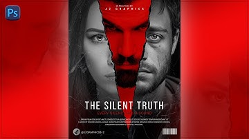 Cinematic Movie Poster Design in Photoshop | Torn Paper Effect Poster | JZ Graphics