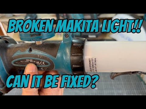 I TRY TO FIX A MAKITA WORK LIGHT THAT I BOTCHED UP A YEAR AGO AND FORGOT WHAT I DID!!