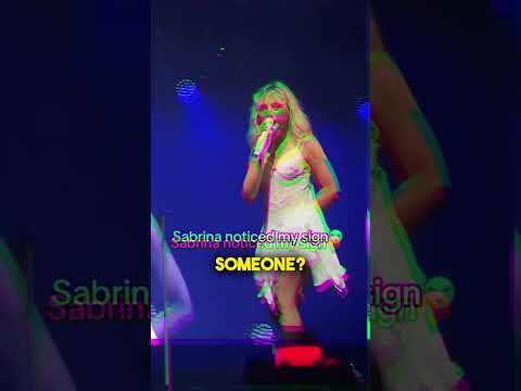 Sabrina Carpenter wants to adopt this fan 😂