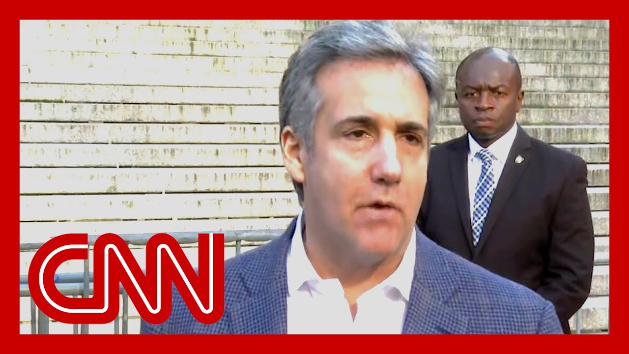 Hear what Michael Cohen said outside courthouse in Trump fraud trial