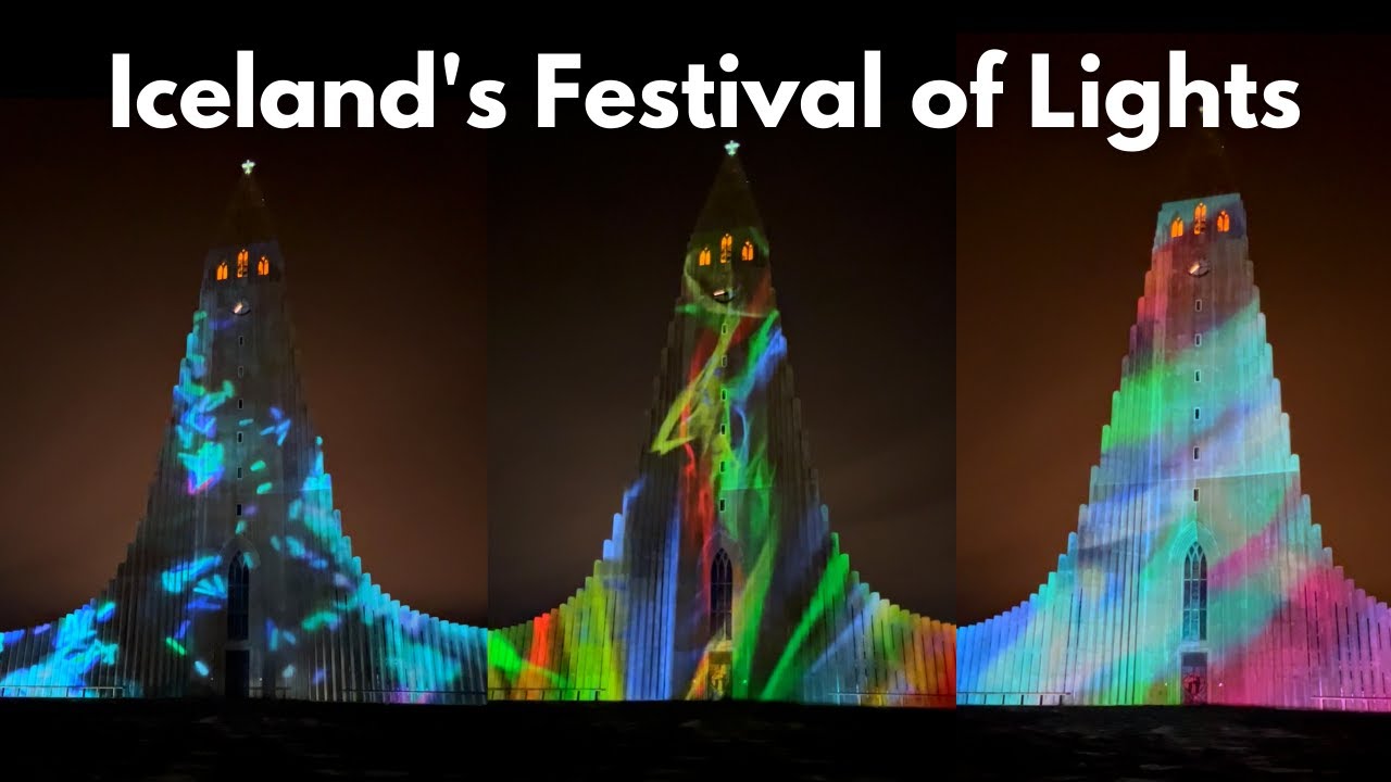 2022 Winter Lights Festival in Reykjavík, Iceland YouTube
